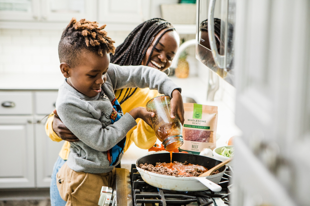 kids cooking