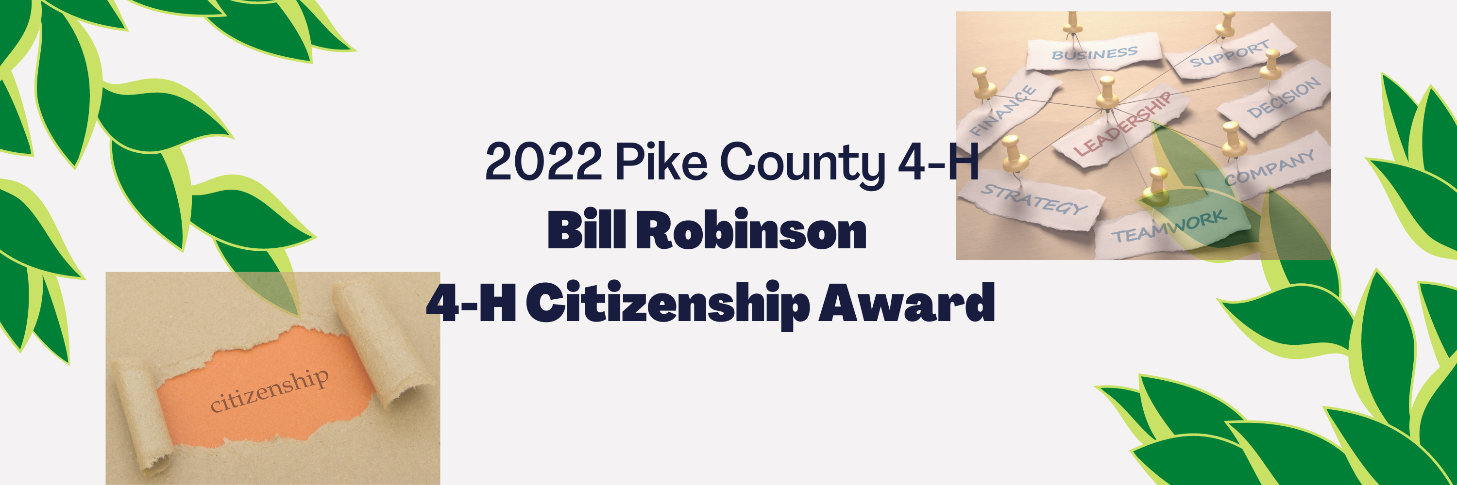 2022 Pike County 4-H Bill Robinson Citizenship Award Information