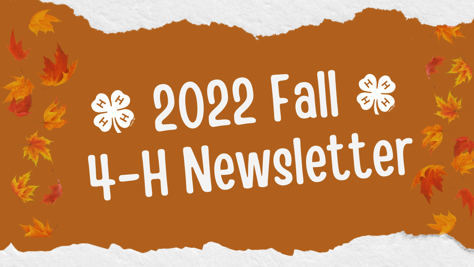2022 Fall 4-H Newsletter