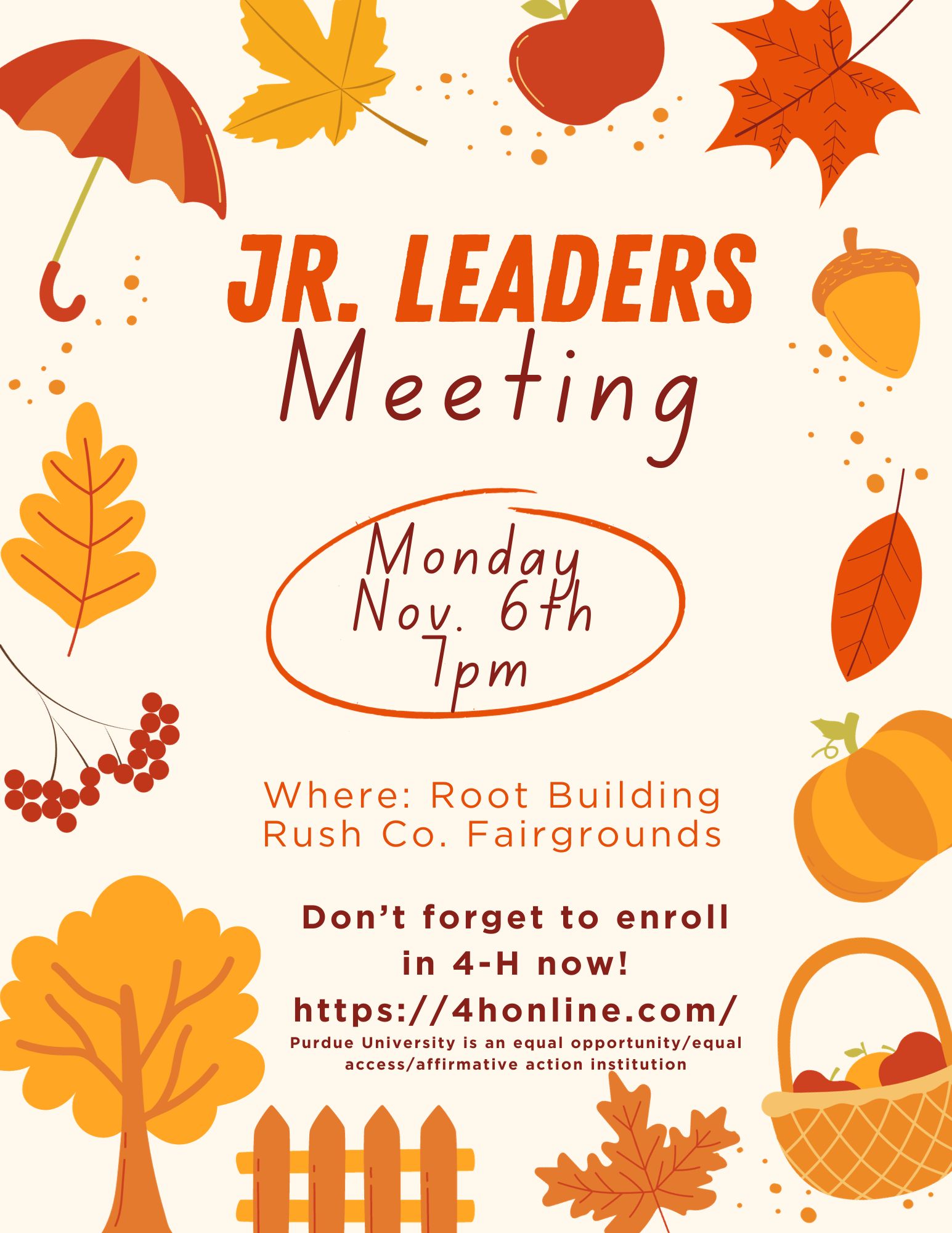 Junior Leader Meeting
