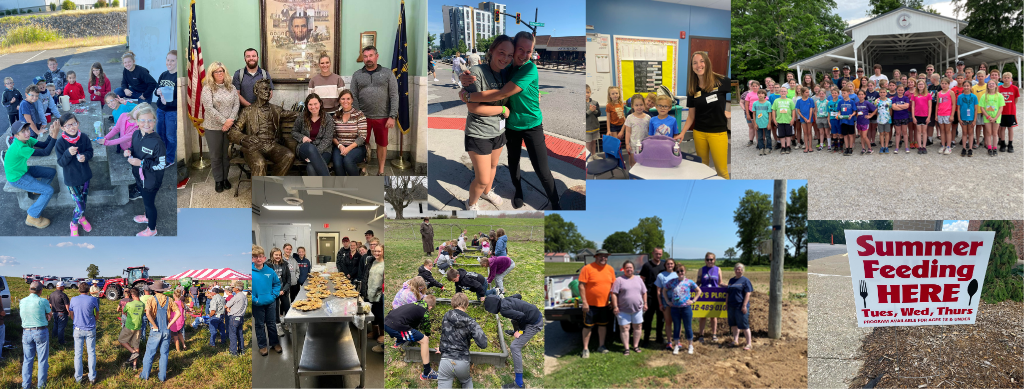 Collage of Purdue Extension activities in Spencer County