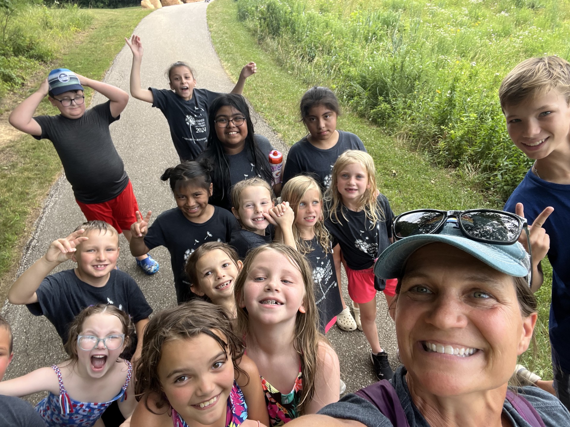 Youth enjoying a hike at Summer Community Adventures