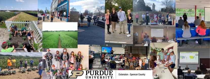 Purdue Extension programming photo collage
