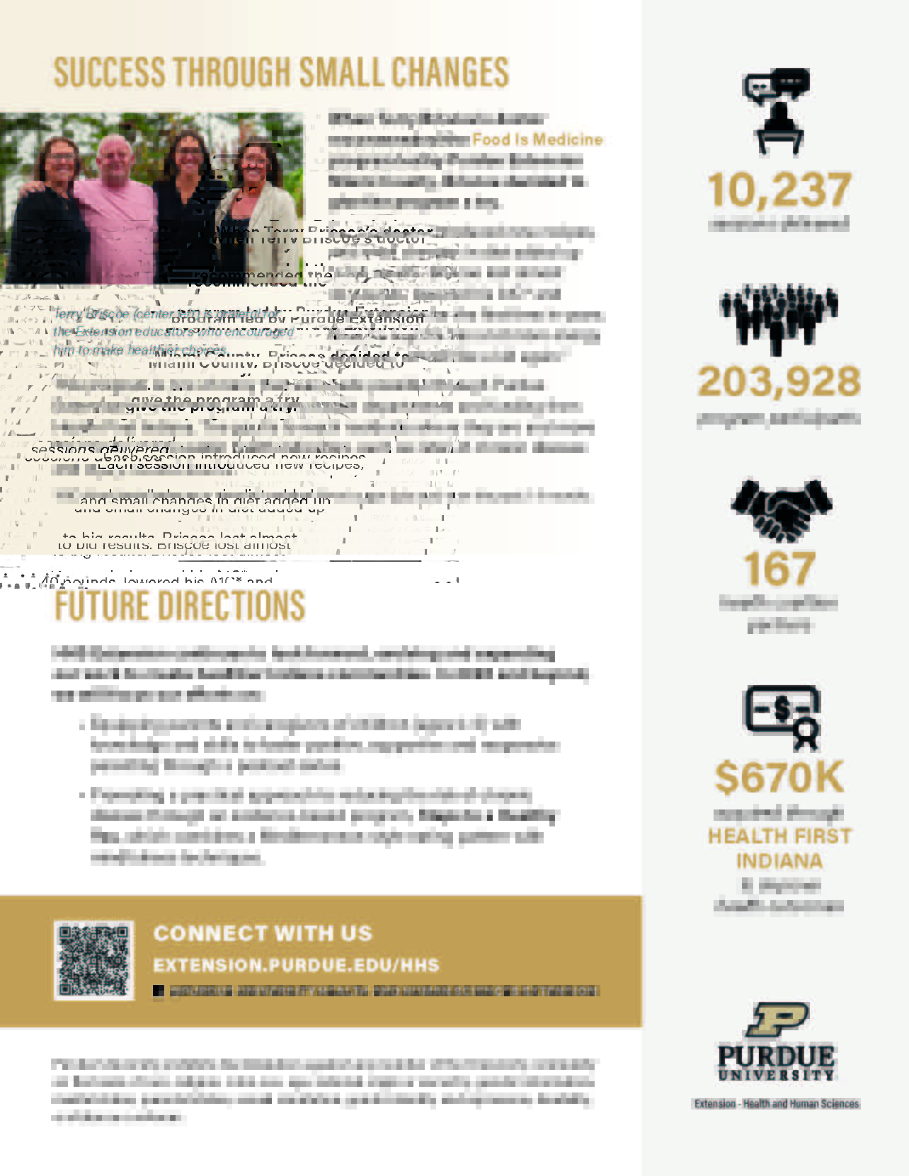 2025 Purdue HHS Extension Impact Report page 2