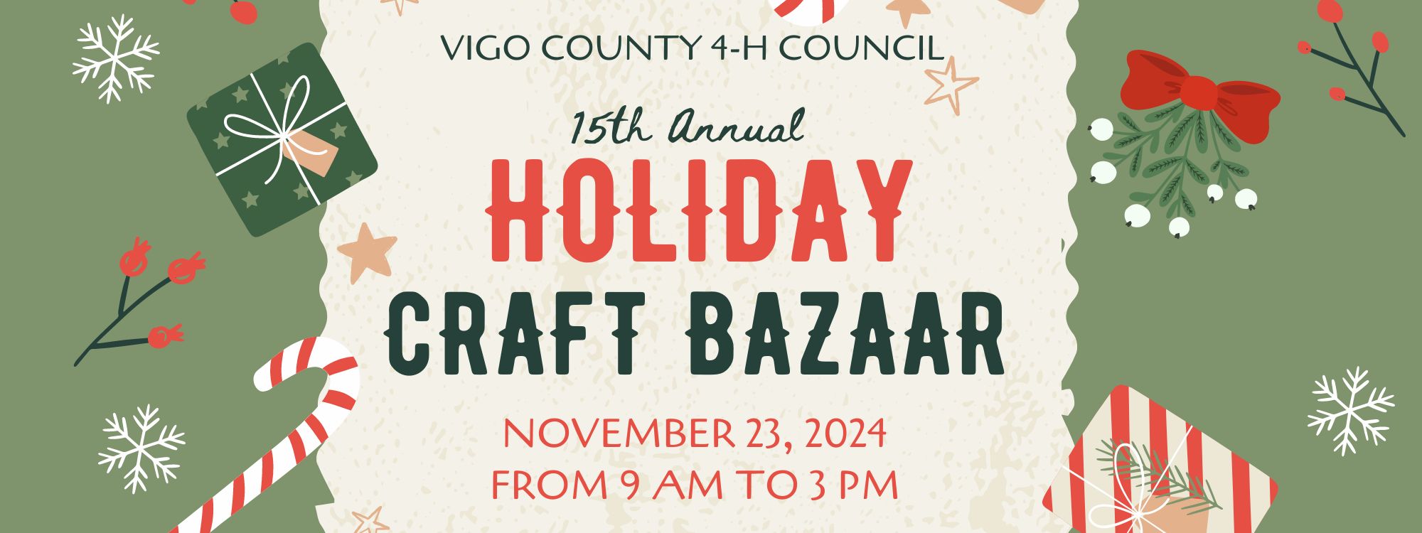 holiday craft bazaar flyer