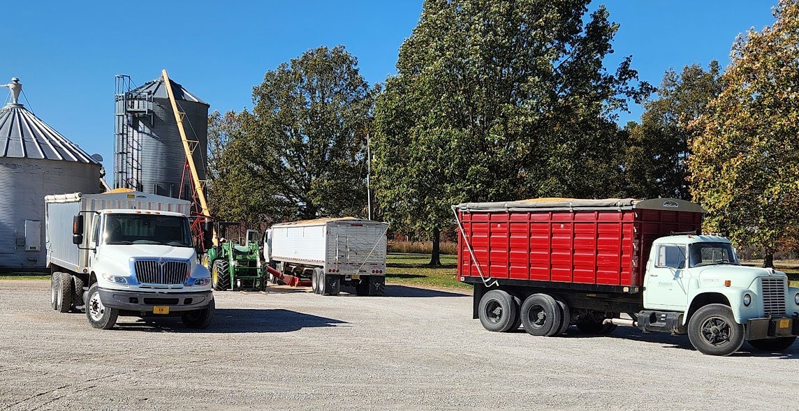grain trucks and augers at SEPAC 2023